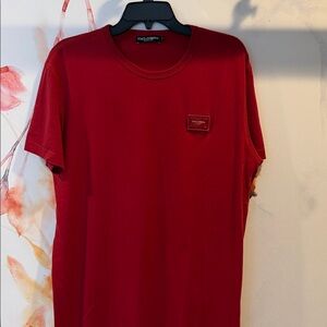 Dolce & Gabbana Red Men's T-Shirt -Size 54 (XL)
